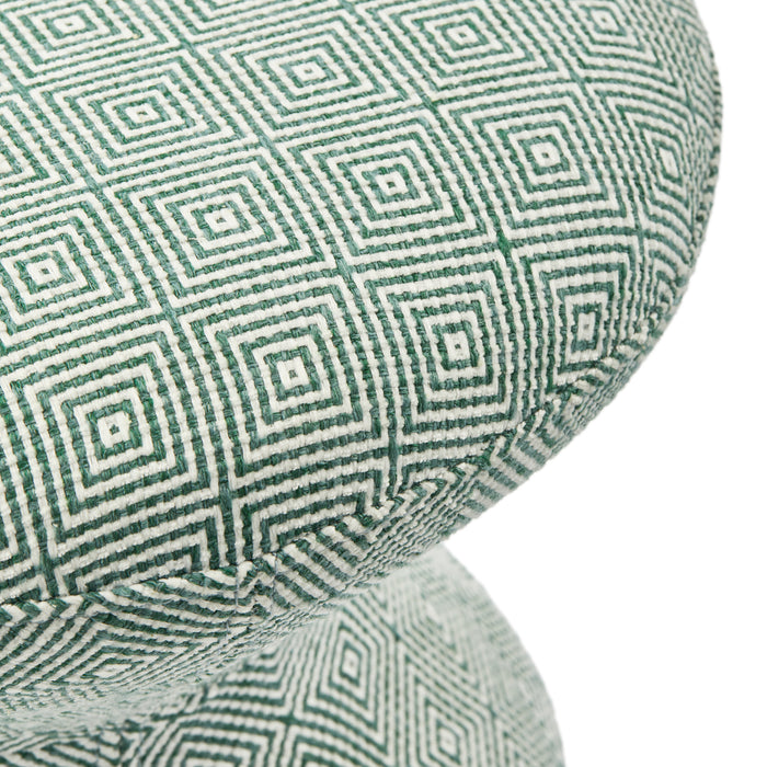 POLSPOTTEN Zig Zag Kruk - Lichtgroen