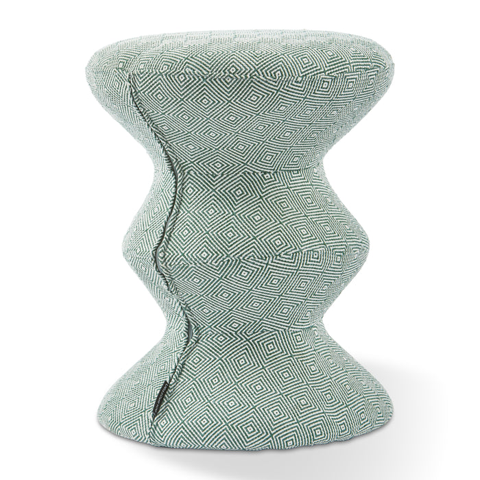 POLSPOTTEN Zig Zag Kruk - Lichtgroen