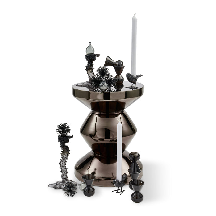 POLSPOTTEN Zig Zag Bijzettafel - Zwart