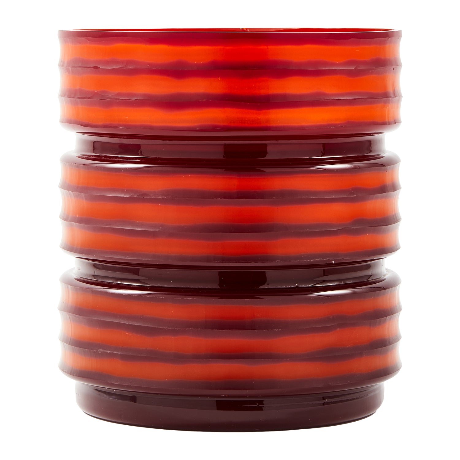 POLSPOTTEN Layer Vaas Ø 25 cm - Coral Red