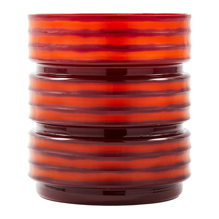 POLSPOTTEN Layer Vaas Ø 25 cm - Coral Red