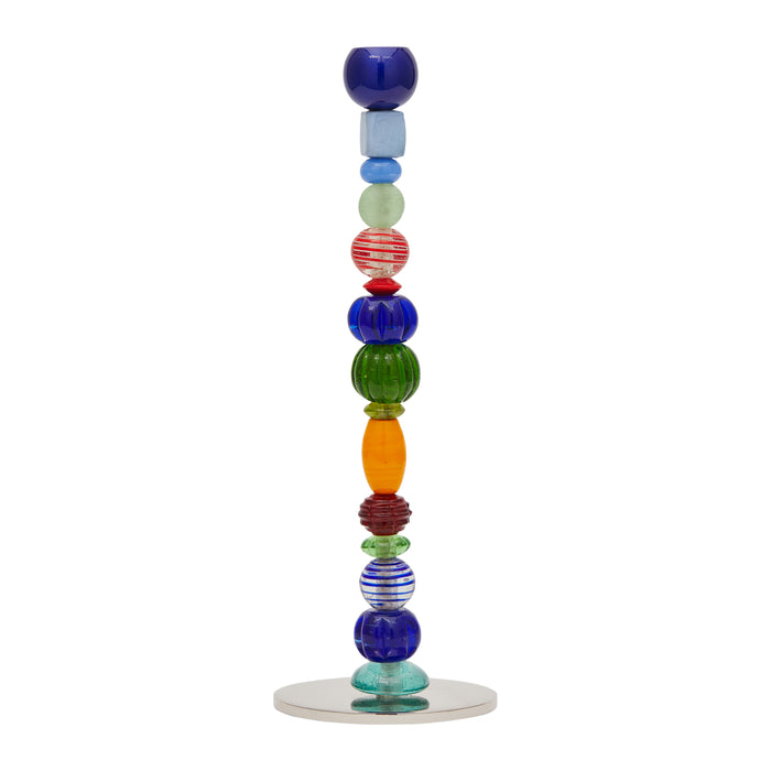 POLSPOTTEN Beads Kandelaar H 34 cm - Multicolor