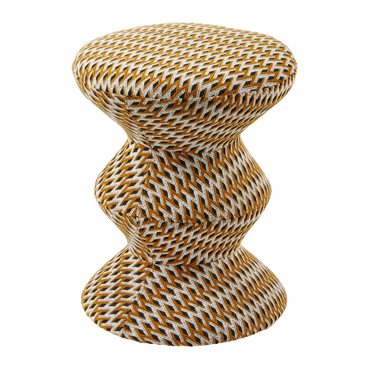 POLSPOTTEN Zig Zag Kruk - Oker