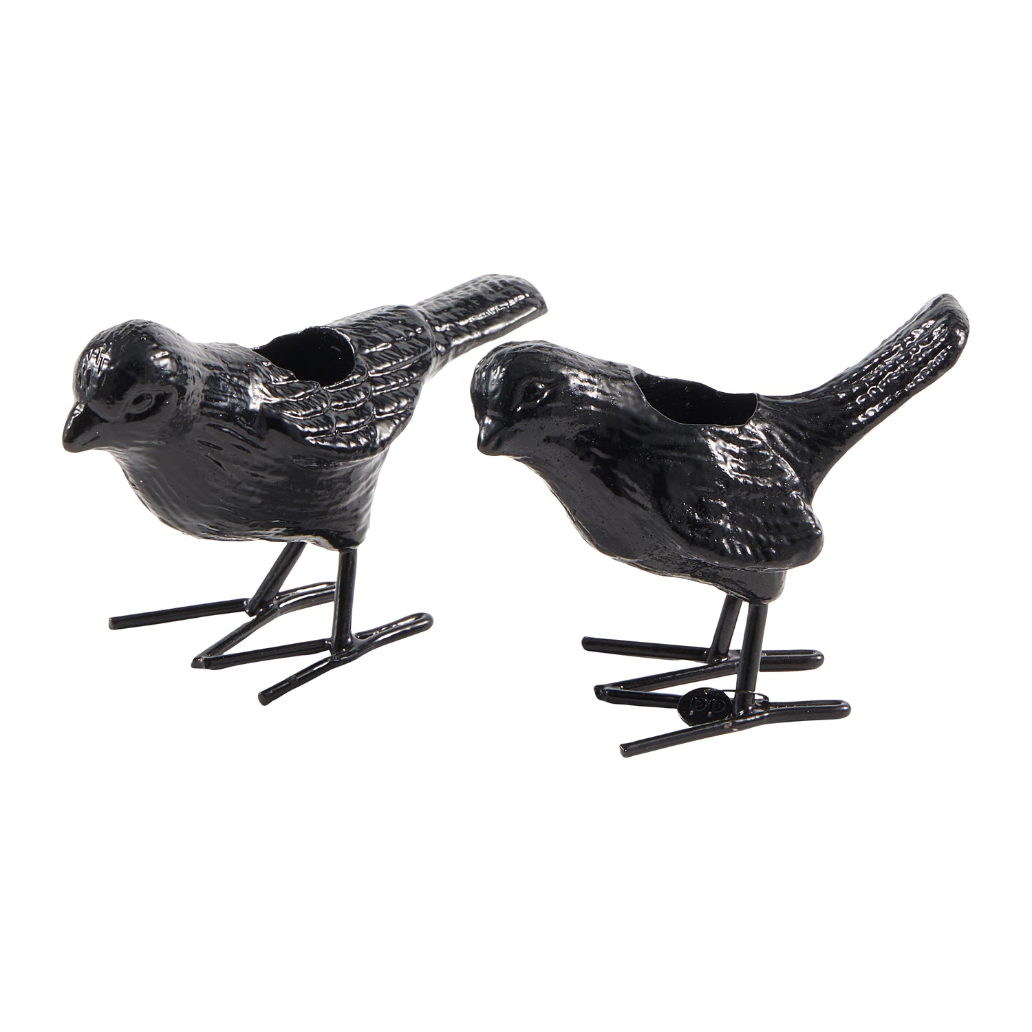 POLSPOTTEN Flock Of Birds Kandelaar Set van 2 - Zwart