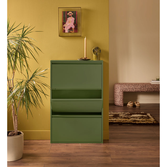 by fonQ Klip Schoenenkast - 3 Vakken - Pesto