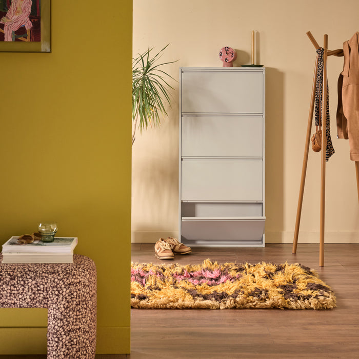 by fonQ Klip Schoenenkast - 4 Vakken - Cashmere