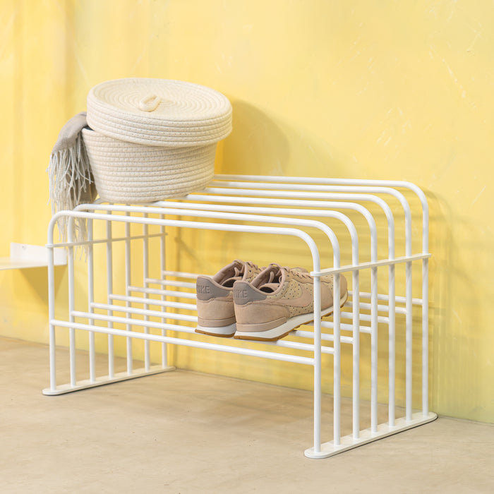 Spinder Design schoenenrek Grid 70 - Wit - 7 paar schoenen