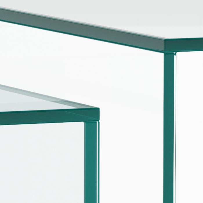 by fonQ Float Bijzettafel - Set van 2 - Crystal Clear