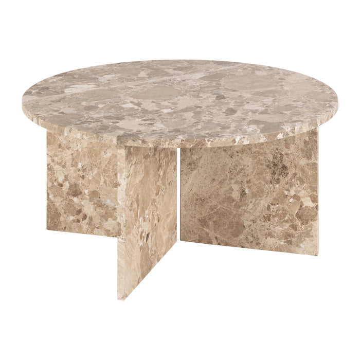 by fonQ Stone Salontafel - Rond - Bruin