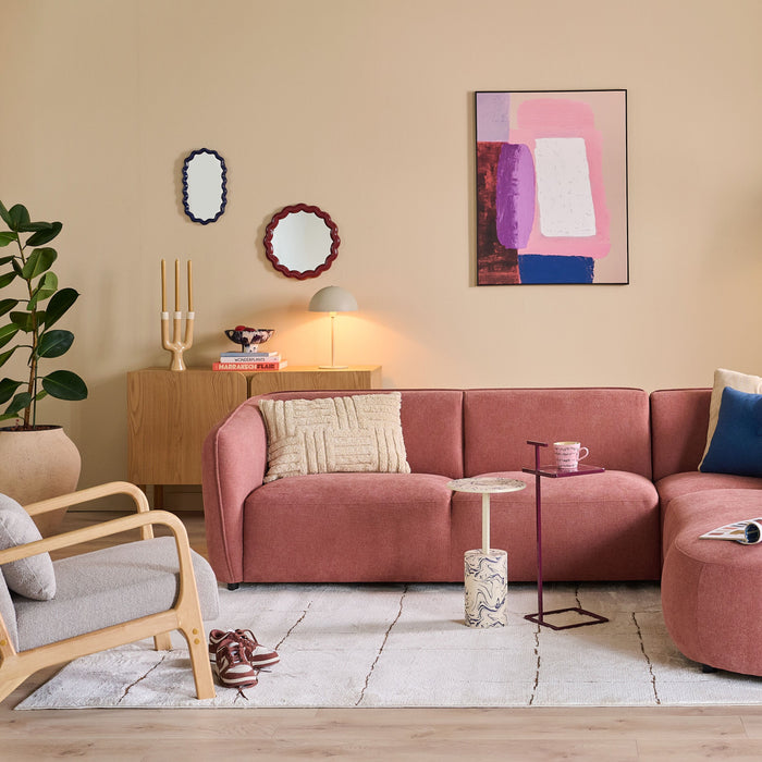 by fonQ Stribb Vloerkleed 200 x 275 cm - Latte