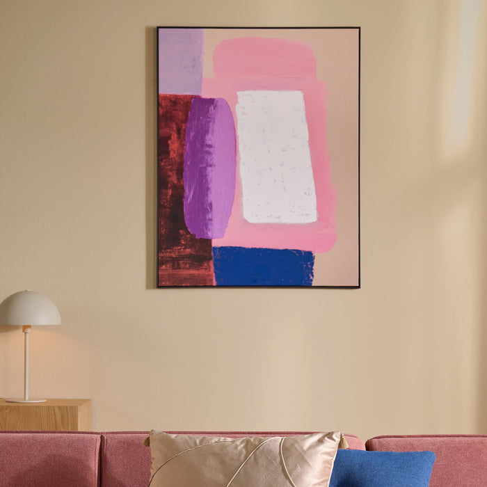 by fonQ Retroverse Schilderij 78 x 100 cm - Zwart