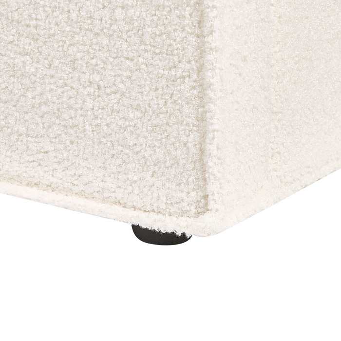 Beliani-MOISSAC-Tweepersoonsbed-Gebroken wit-180 x 200 cm-Polyester