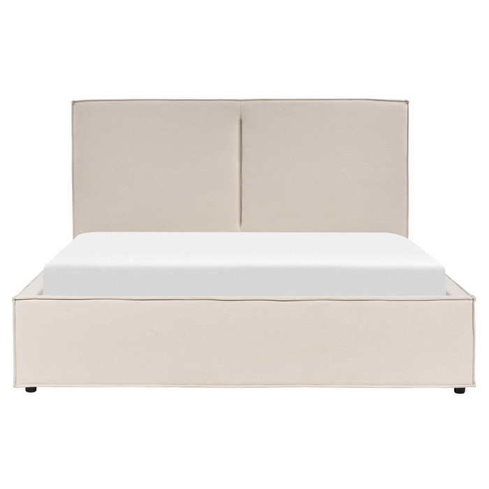 Beliani - MOISSAC - Bed - Beige - 160 x 200 cm - Polyester