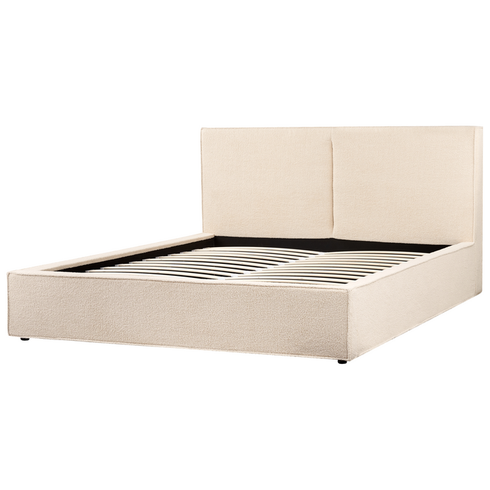 Beliani - MOISSAC - Tweepersoonsbed - Beige - 180 x 200 cm - Polyester