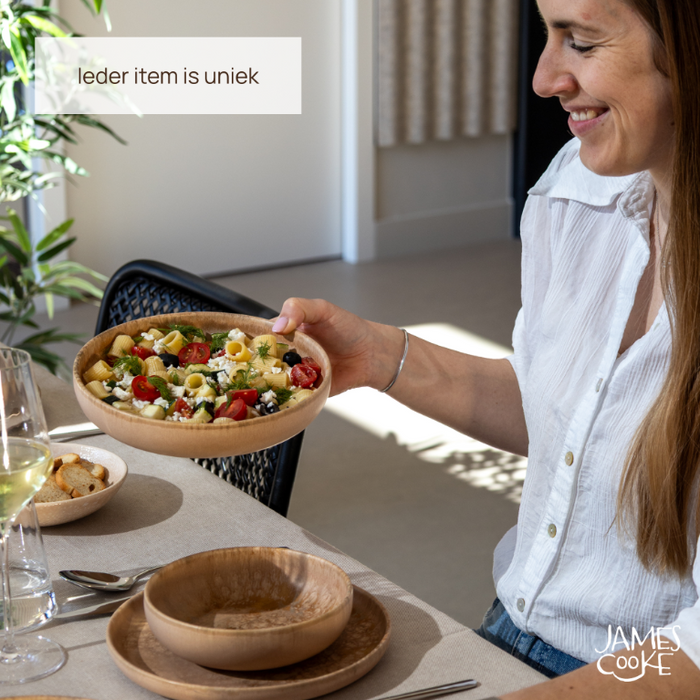 James Cooke - Dune - Serviesset - 6 persoons - 24 delig - Lichtbruin