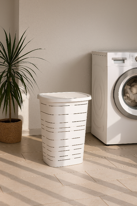 M-Home - Signature - Wasmand met deksel - 55 L - 60 x 45 x 33 cm