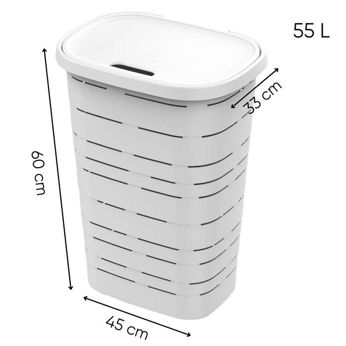 M-Home - Signature - Wasmand met deksel - 55 L - 60 x 45 x 33 cm
