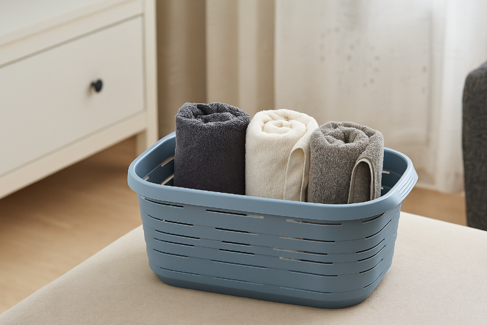 M-Home - Signature - Wasmand - 48 L - 64 x 43 x 26 cm - Blauw