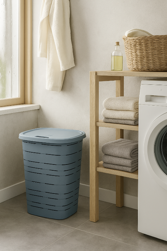 M-Home - Signature - Wasmand met deksel - 55 L - 60 x 45 x 33 cm