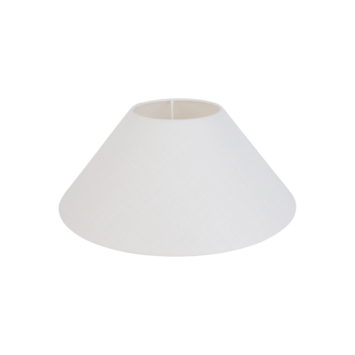 QAZQA Linnen lampenkap wit rond schuin 40|15|16