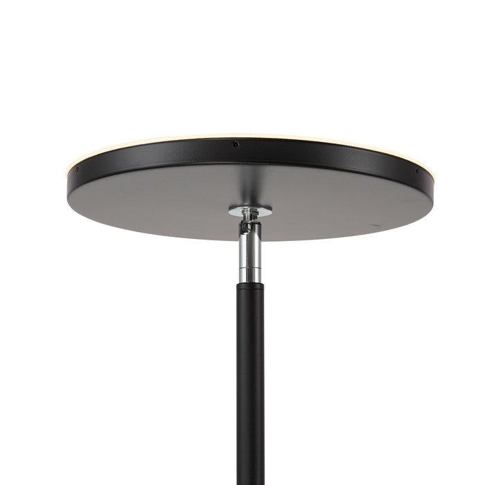 QAZQA Moderne vloerlamp zwart incl. LED dimbaar RGB met