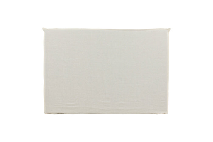 Fjôrd - Hoofdbordhoes Off White Stof - 180x140x10cm - Signe