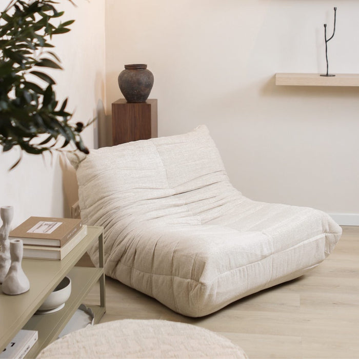 Giga Meubel - Fauteuil Beige Stof - 87x97x69cm - Bear