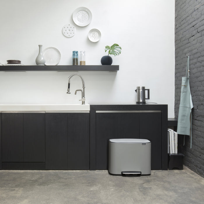 Brabantia Bo Pedaalemmer 34 Liter (11+23 Liter)