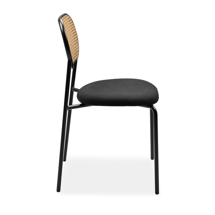 Calicosy - Set 4 stoelen MOZART - L47 cm - Rotan & metaal