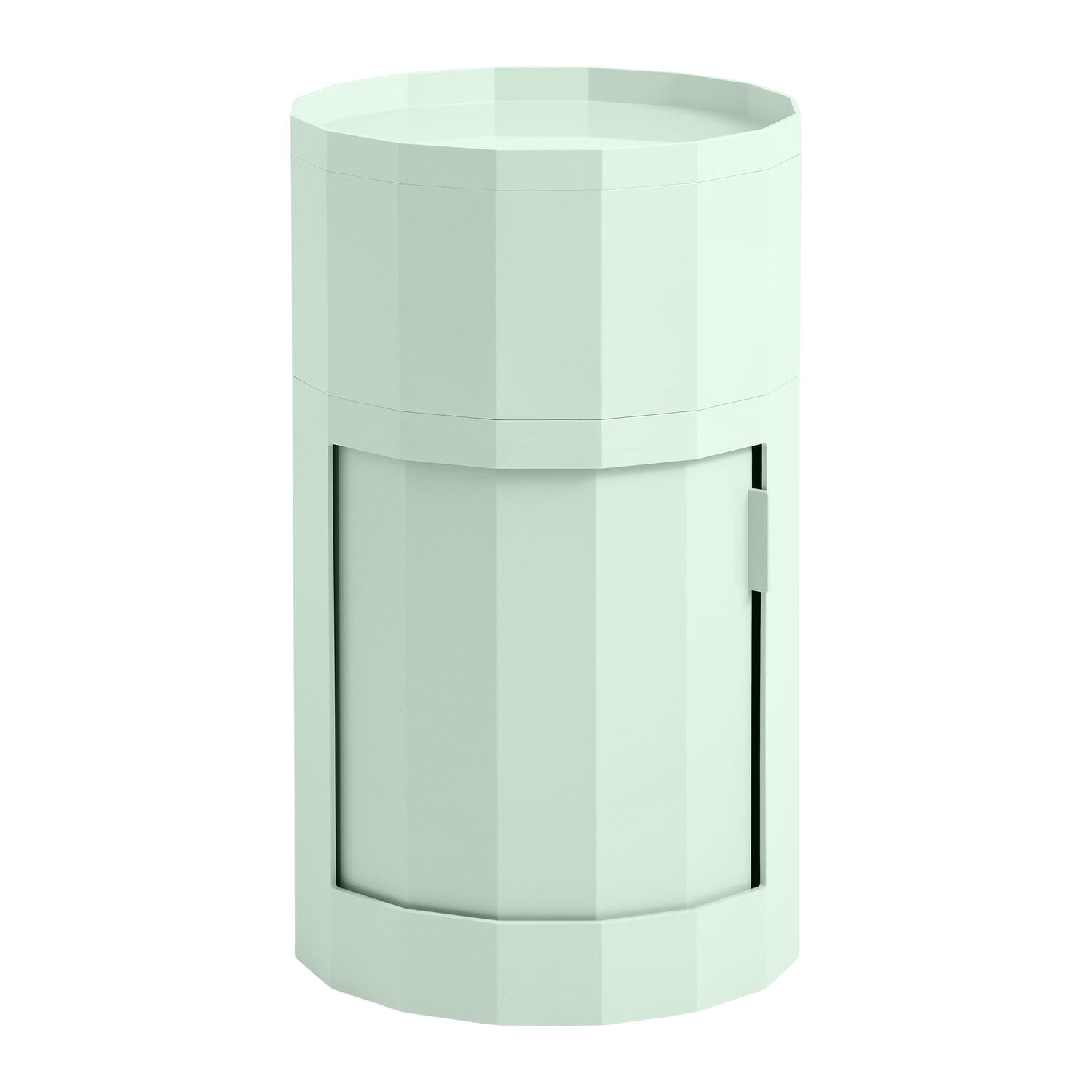 HAY Facet Bijzettafel met Opbergvak - High - Soft Mint