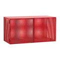 HAY Perforated Wandkast - Wine Red
