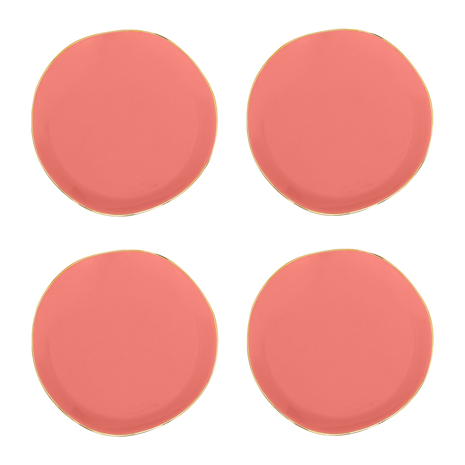 Urban Nature Culture Good Morning Gebaksbord - Burnt Coral - 4 st.