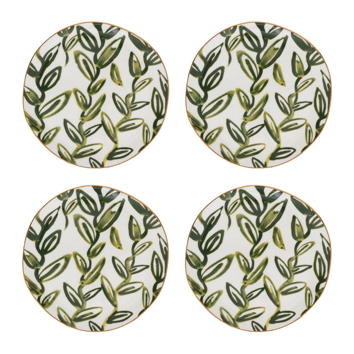 Urban Nature Culture Good Morning Gebaksbord - Leaves Evergreen Sprig - 4 st.