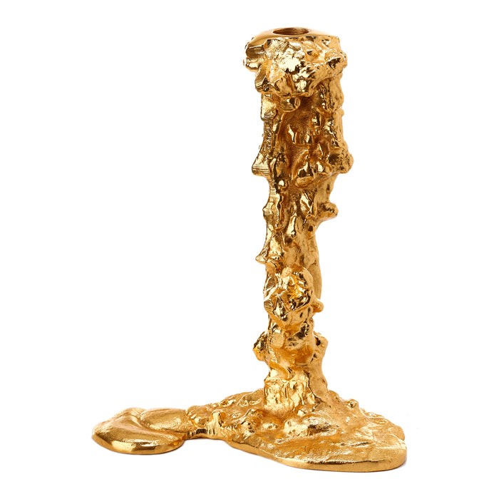 POLSPOTTEN Drip Kandelaar L - Goud