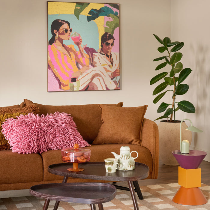 &k amsterdam Duo Stolp - Laag - Roze