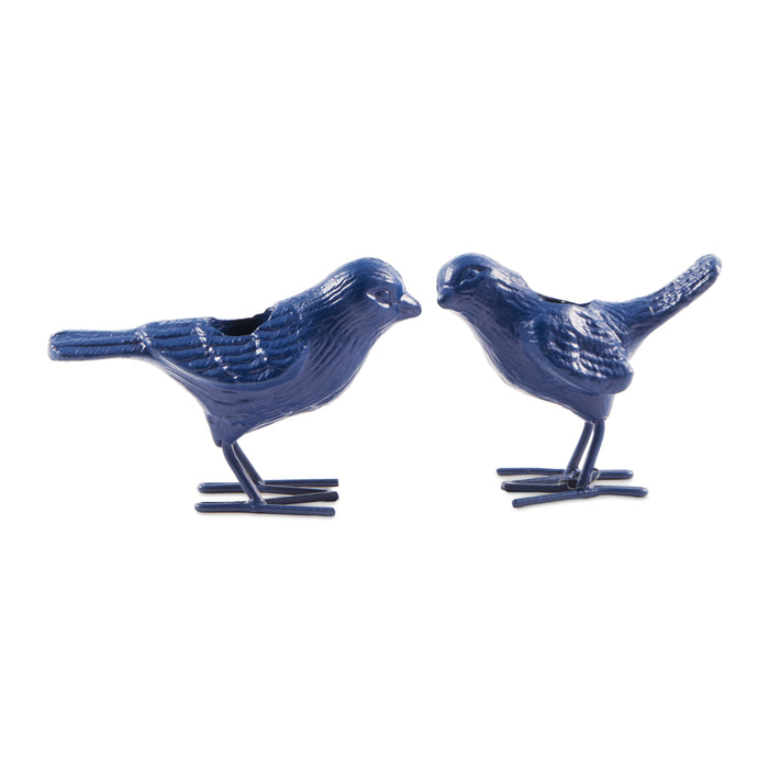 POLSPOTTEN Flock Of Birds Kandelaar Set van 2 - Donkerblauw