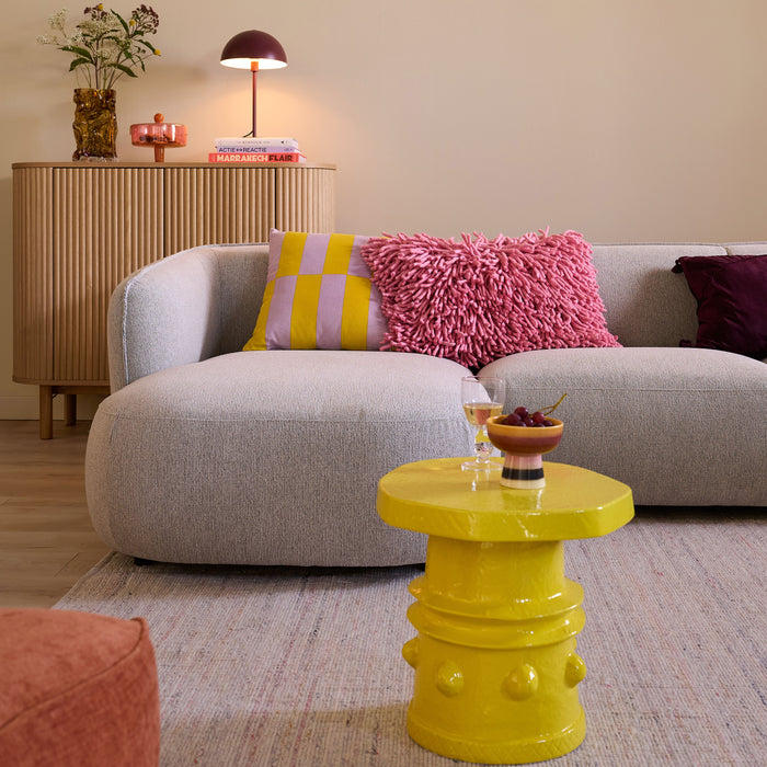 HKliving Rugged Woolen Sierkussen 60 x 40 cm - Pink