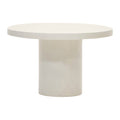 Kave Home Aiguablava Eettafel Ø 120 cm - Wit