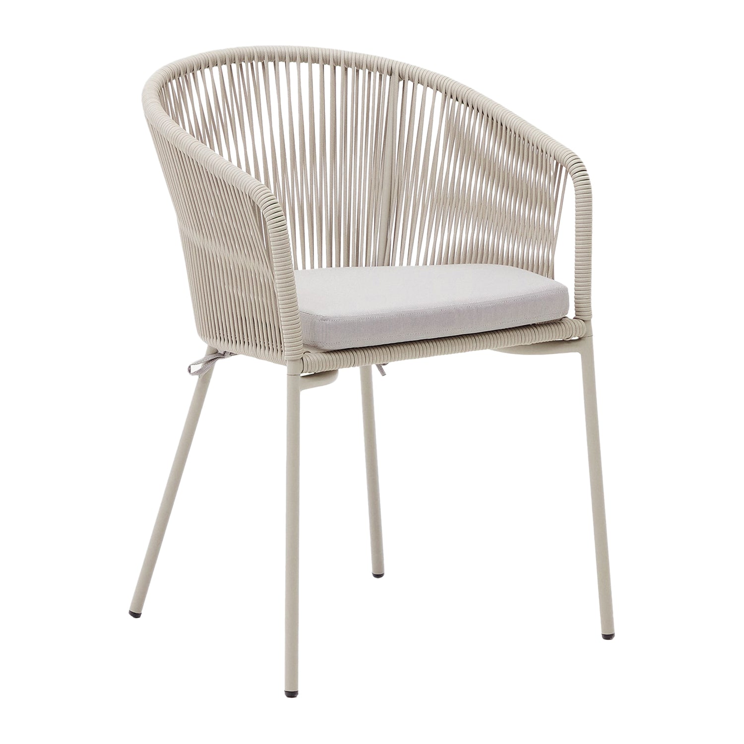 Kave Home Yanet Tuinstoel - Ecru