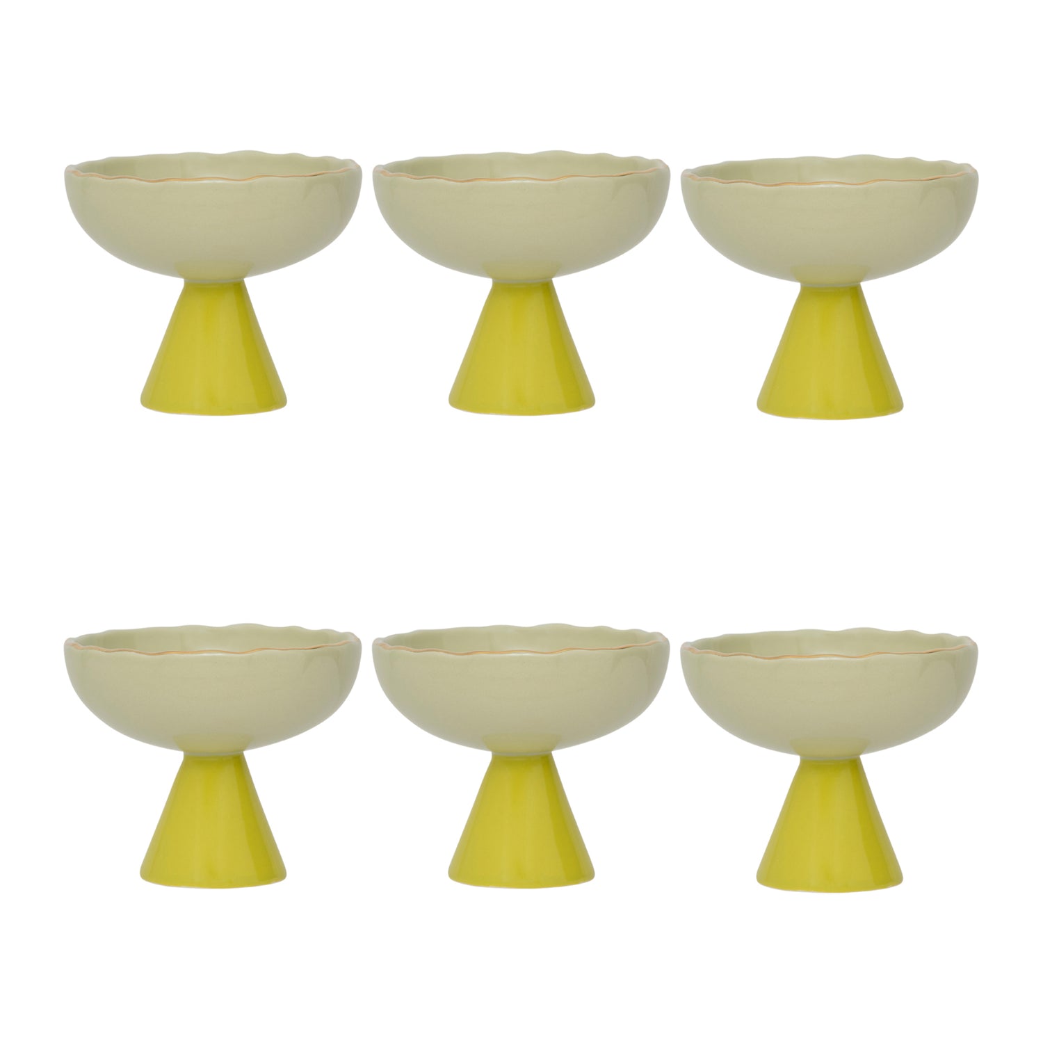 Urban Nature Culture Good Morning Dessert Coupe - Pale Green - 6 st.