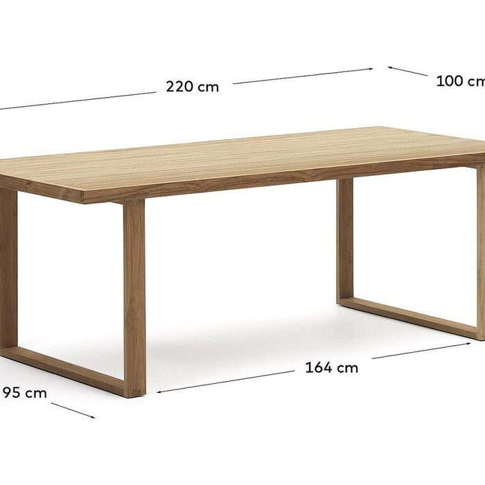 Kave Home Canadell Tuintafel 220 x 100 cm