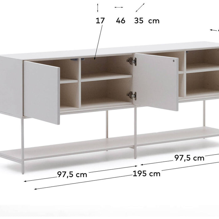 Kave Home Vedrana Dressoir - Wit