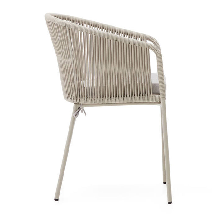 Kave Home Yanet Tuinstoel - Ecru