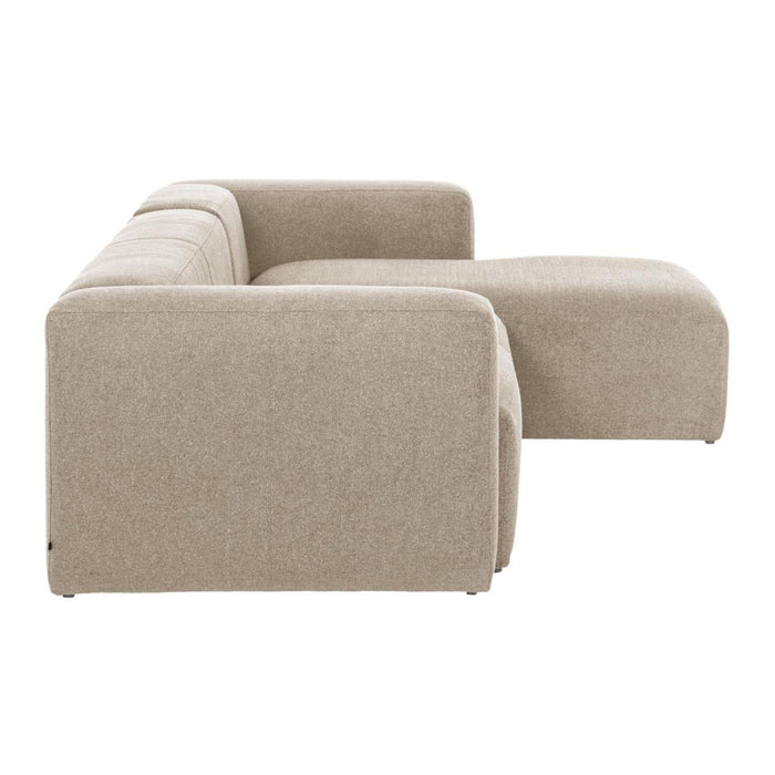 Kave Home Blok Chaise Longue Rechts - Ivoor