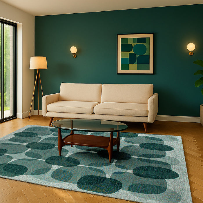 Lola & Moi Café Vloerkleed - Green Eggs - 140 x 200 cm