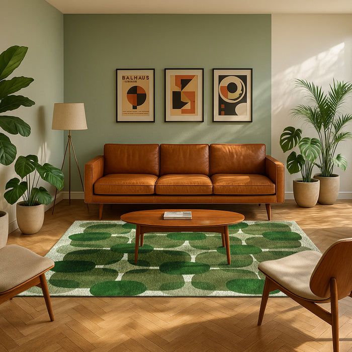 Lola & Moi Café Vloerkleed - Hedgerow Green  - 140 x 200 cm