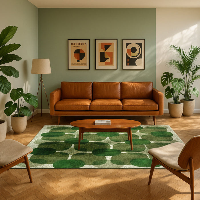 Lola & Moi Café Vloerkleed - Hedgerow Green  - 170 x 240 cm