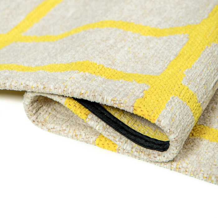 Lola & Moi Caro Vloerkleed - Bright Yellow  - 240 x 340 cm