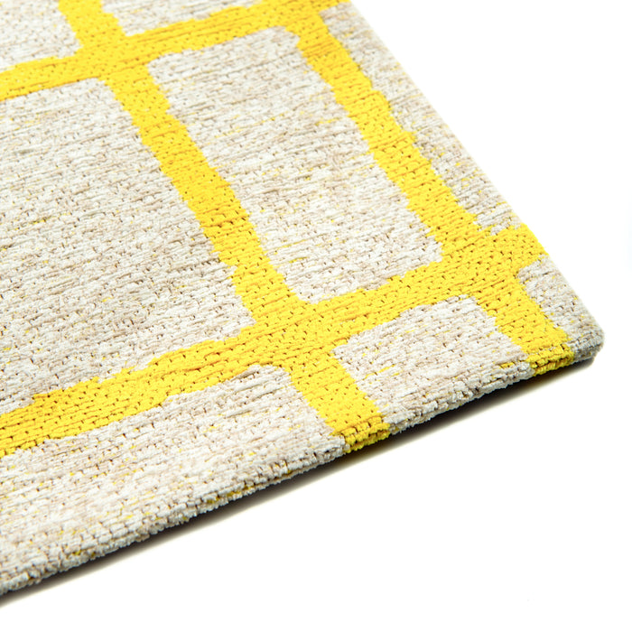 Lola & Moi Caro Vloerkleed - Bright Yellow  - 80 x 150 cm