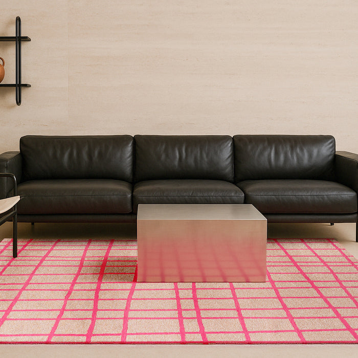 Lola & Moi Caro Vloerkleed - Hot Pink  - 140 x 200 cm